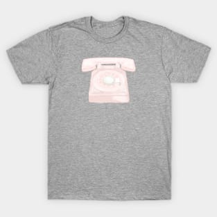 Pink Rotary Phone T-Shirt